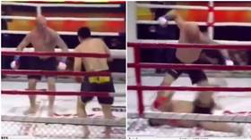 ‘He landed a KO from the chicken dance stance!’: Fans enthralled by Russian MMA fighter's STUNNING comeback knockout (VIDEO)
