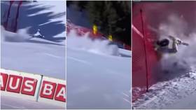 ‘Stomach-turning’: Norwegian ski star airlifted to hospital after horrific crash leaves her screaming in agony (VIDEO)