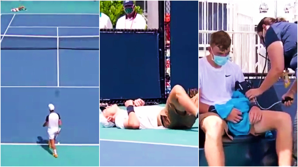 British Tennis Prodigy Jack Draper Forced Out Of Miami Open After Collapsing On Court During Atp Tour Debut Video Rt Sport News