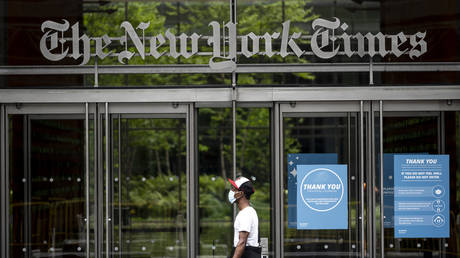 FILE PHOTO. The New York Times building. ©Johannes EISELE / AFP