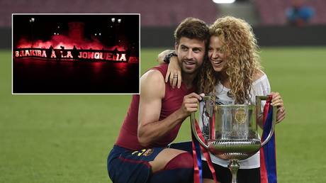 ‘Respect Shakira’ trends on Twitter as ‘prostitute banner’ emerges before PSG play Barcelona
