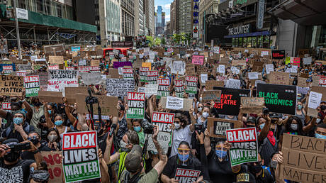 A demonstration organized by Black Lives Matter Greater New York.© Michael Nigro/Pacific Press/LightRocket via Getty Images)