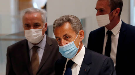 FILE PHOTO. Former French president Nicolas Sarkozy arrives at Paris courthouse, France on March 1, 2021.