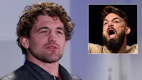 Ben Askren (left) has been warned by Mike Perry (right) over his fight with Jake Paul © Matthew Childs / Reuters | © Steve Mitchell / USA Today Sports via Reuters