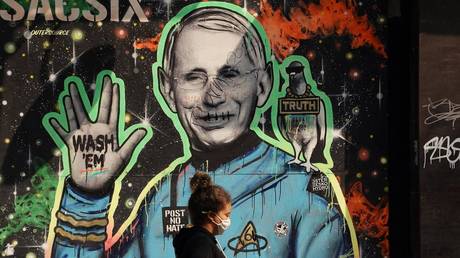 FILE PHOTO: Dr. Anthony Fauci mural in the East Village of New York, September 16, 2020.