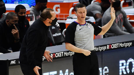 NBA accused of being &lsquo;soft&rsquo; after fining Raptors coach Nick Nurse $50,000 for hurling facemask and swearing