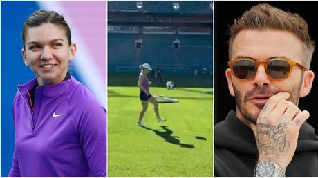 &lsquo;Beckham should sign her up!&rsquo;: Tennis star Simona Halep amazes Inter Miami with football skills (VIDEO)