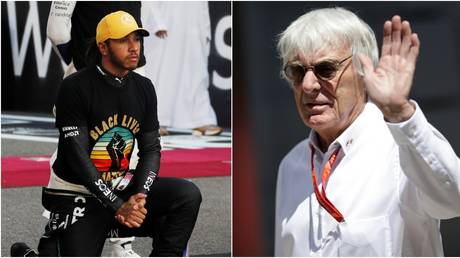 &lsquo;Lewis needs to be careful&rsquo;: Bernie Ecclestone claims F1 king Hamilton is being USED by Black Lives Matter