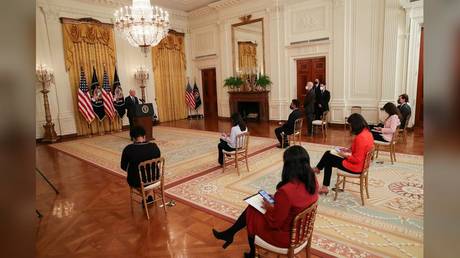 Covid crickets: Reporters ask zero pandemic questions after Biden kicks off presser by touting doubling of vaccination target