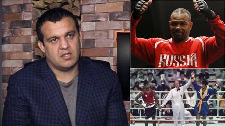 International Boxing Association (AIBA) president Umar Kremlev (main) intends to return to organisation to the Olympic family and rid it of the type of corruption that befell Roy Jones Jr (top & bottom right) - Getty