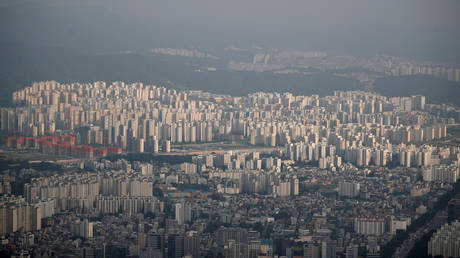 FILE PHOTO. A general view of apartment complexes in Seoul, South Korea.