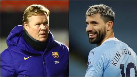 Barcelona boss Koeman &lsquo;rules out&rsquo; move for Aguero despite chance to use Man City star to keep Messi at Camp Nou