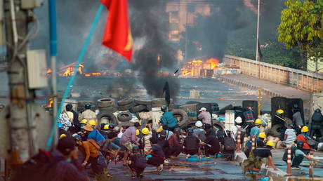 US orders evacuation of &lsquo;non-emergency&rsquo; diplomats & families from Myanmar amid calls for intervention