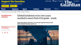 Lockdowns or the planet gets it? Guardian ‘accidentally’ suggests Covid-like shutdowns every 2 years to meet Paris climate goals