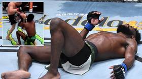 ‘He takes the title and an Oscar’: Fans claim Sterling FAKED effects of illegal knee which cost Yan belt at UFC 259