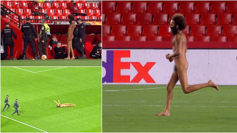 ‘Manifestation of desire for world peace’: Local celebrity streaker named as he goes viral for holding up Granada vs Man Utd clash 2 ‘Manifestation of desire for world peace’: Local celebrity streaker named as he goes viral for holding up Granada vs Man Utd clash