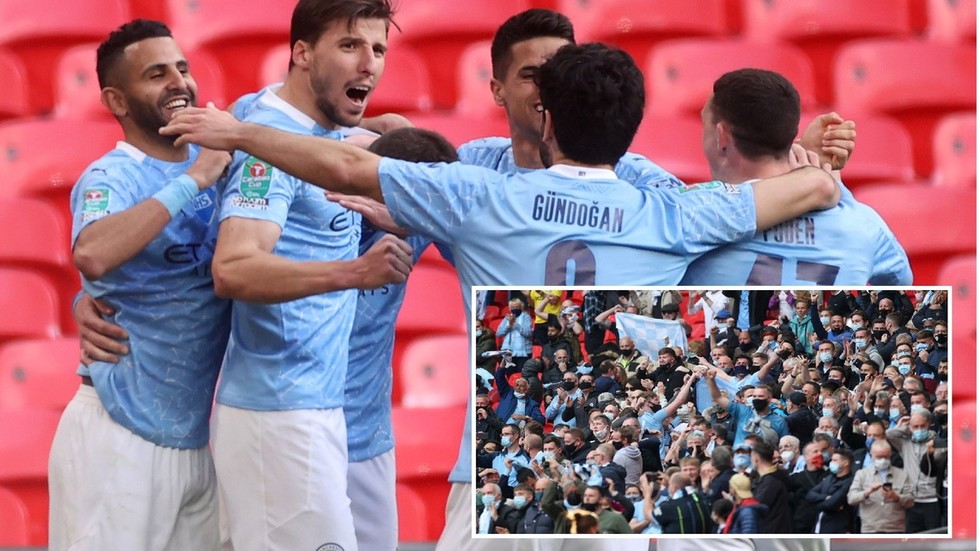 Four-midable: Late Laporte strike seals 4th Carabao Cup in row for Man City as Spurs struggle in front of fans at Wembley 6085a7302030272cf9465f0e