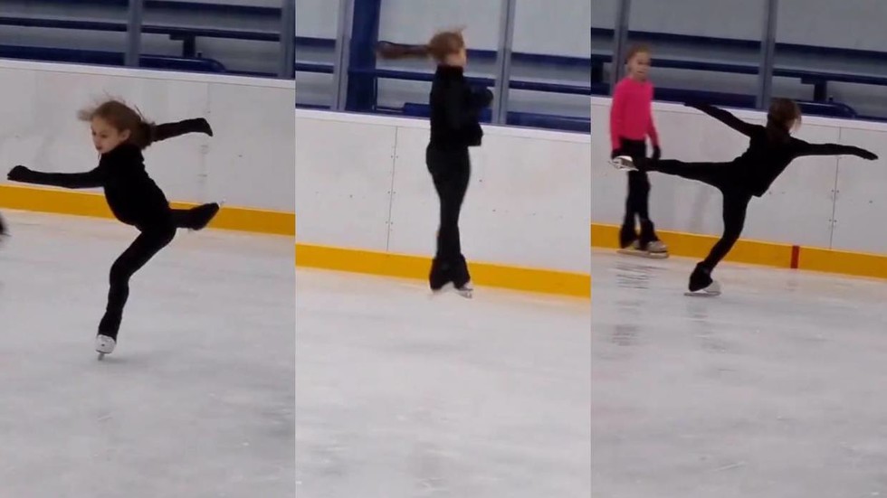 Russian skater Alena Zhilina, 11, easily lands the most difficult jumping combo of Olympic and world champ Alina Zagitova (VIDEO) 2 Russian skater Alena Zhilina, 11, easily lands the most difficult jumping combo of Olympic and world champ Alina Zagitova (VIDEO)