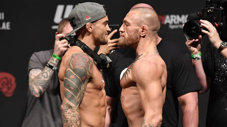 Dustin Poirier and Conor McGregor are set to meet again in the UFC © Jeff Bottari/Handout Photo via USA TODAY Sports