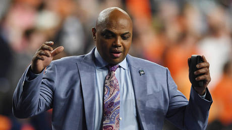 FILE PHOTO. Charles Barkley during the second half in the semifinals of the 2019 men's Final Four. ©Shanna Lockwood-USA TODAY Sports via Reuters