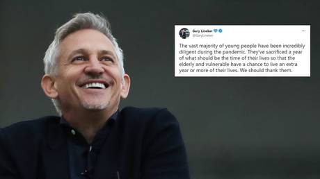 All kicking off: Lineker triggers Twitter turmoil as he says young people should be &lsquo;thanked for their diligence&rsquo; during pandemic