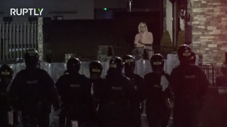 Belfast protests: Burning car rams into police line as nightly rioting continues (VIDEO)