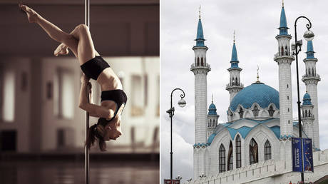 Russia&rsquo;s first Muslim pole dancing school: Tatar woman starts teaching classes across from mosque with full approval of local imam