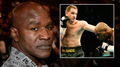 &lsquo;My grandmother would whip him&rsquo;: Boxing fans scoff at Evander Holyfield fighting Kevin McBride after Mike Tyson ditches rematch