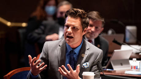 FILE PHOTO: Matt Gaetz speaks during a debate on a policing bill on Capitol Hill in Washington, DC, June 17, 2020 © Reuters / Kevin Dietsch