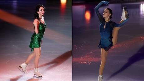 Russia takes lead at figure skating World Team Trophy as Shcherbakova & Tuktamysheva dominate women’s field