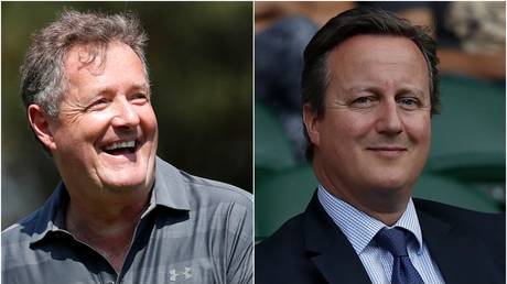 Piers Morgan (L); David Cameron (R) © (L) Simon Dawson / Reuters; (R) Adrian Dennis / AFP