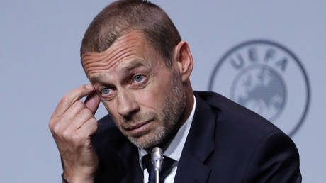 UEFA boss Ceferin has reacted furiously to the European Super League plans. © Reuters