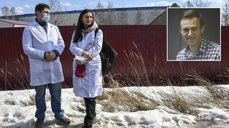 Navalny already seen by four doctors & not at serious risk, Russian human rights chief says as activist&rsquo;s allies protest jailing