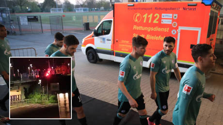 &lsquo;It was pure fear&rsquo;: Footballers speak of terror after being attacked by fans wielding eggs & firecrackers outside stadium (VIDEO)