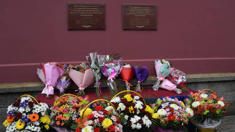 Russia unveils memorial plaques to Kim Jong-un and father Kim Jong-il in commemoration of North Korean leaders&rsquo; visits to country