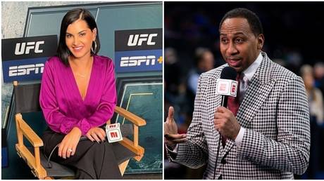 UFC presenter Olivi commented after the supposed snub by Smith © Instagram @meganolivi / USA Today Sports
