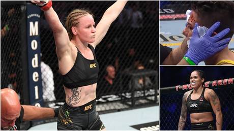 Valentina Shevchenko dismantled Jessica Andrade at UFC 261 as fans called for her to meet Amanda Nunes. © Zuffa LLC / USA Today Sports / Twitter