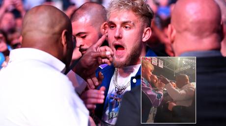 Daniel Cormier and Jake Paul faced off at UFC 261. © Zuffa LLC / Twitter @jakepaul