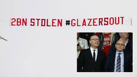&lsquo;2 billion stolen&rsquo;: Man United fans raise stakes in campaign against US owners Glazer, fly banner ahead of Leeds game