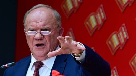 Gennady Zyuganov speaks at the XVIII Congress of the Communist Party in Moscow, 24.04.2021. © RIA