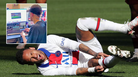 Playing out of his skin: Fortnite fans troll Neymar over diving as football superstar divides gamers after more theatrics for PSG