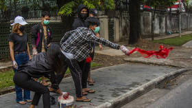 Myanmar streets painted red as activists protest military’s violent coup amid rising death toll (PHOTOS)