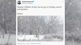 Rainy queues, snowy pints, & mad rushes: Brits mock day 1 of Covid lockdown reopening