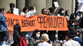 Protestors take to streets in Kyrgyzstan to demand ban against 'bride kidnapping' after young woman murdered by her captor