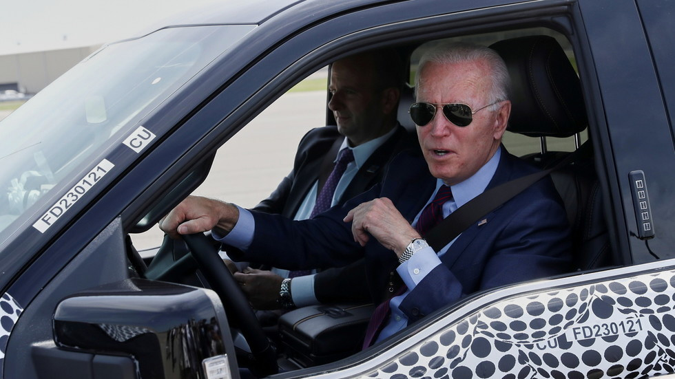 Biden jokes about RUNNING OVER reporter after being questioned about