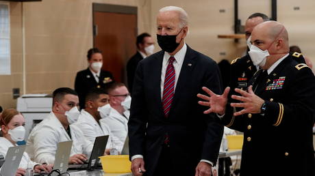 FILE PHOTO: US President Joe Biden visits Walter Reed National Military Medical Center in Bethesda, Maryland, US, January 29, 2021