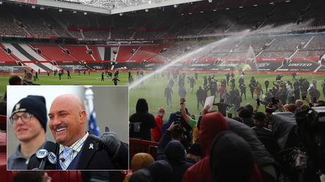 Furious Manchester United fans stormed Old Trafford, while NFL pundit Jay Glazer was the victim of mistaken identity. © Action Images via Reuters / USA TODAY Sports