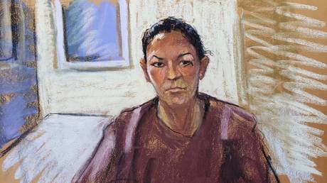 FILE PHOTO: A courtroom sketch of Jeffrey Epstein associate and accused child sex trafficker Ghislaine Maxwell, as seen during a bail hearing in Manhattan, New York City.