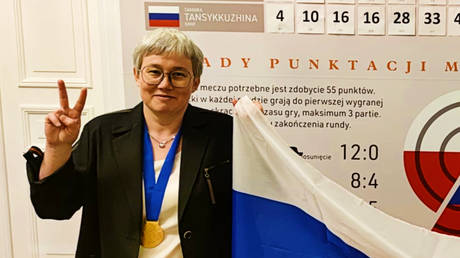 World Drafts Championship winner Tamara Tansykkuzhina © Facebook / Tamara Tansykkuzhina