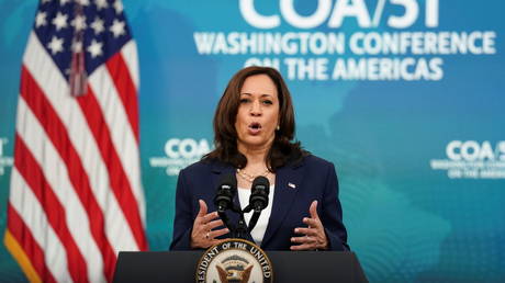 Kamala Harris stirs critics by declaring &lsquo;lack of climate adaptation and climate resilience&rsquo; as &lsquo;root causes&rsquo; of migrant surge